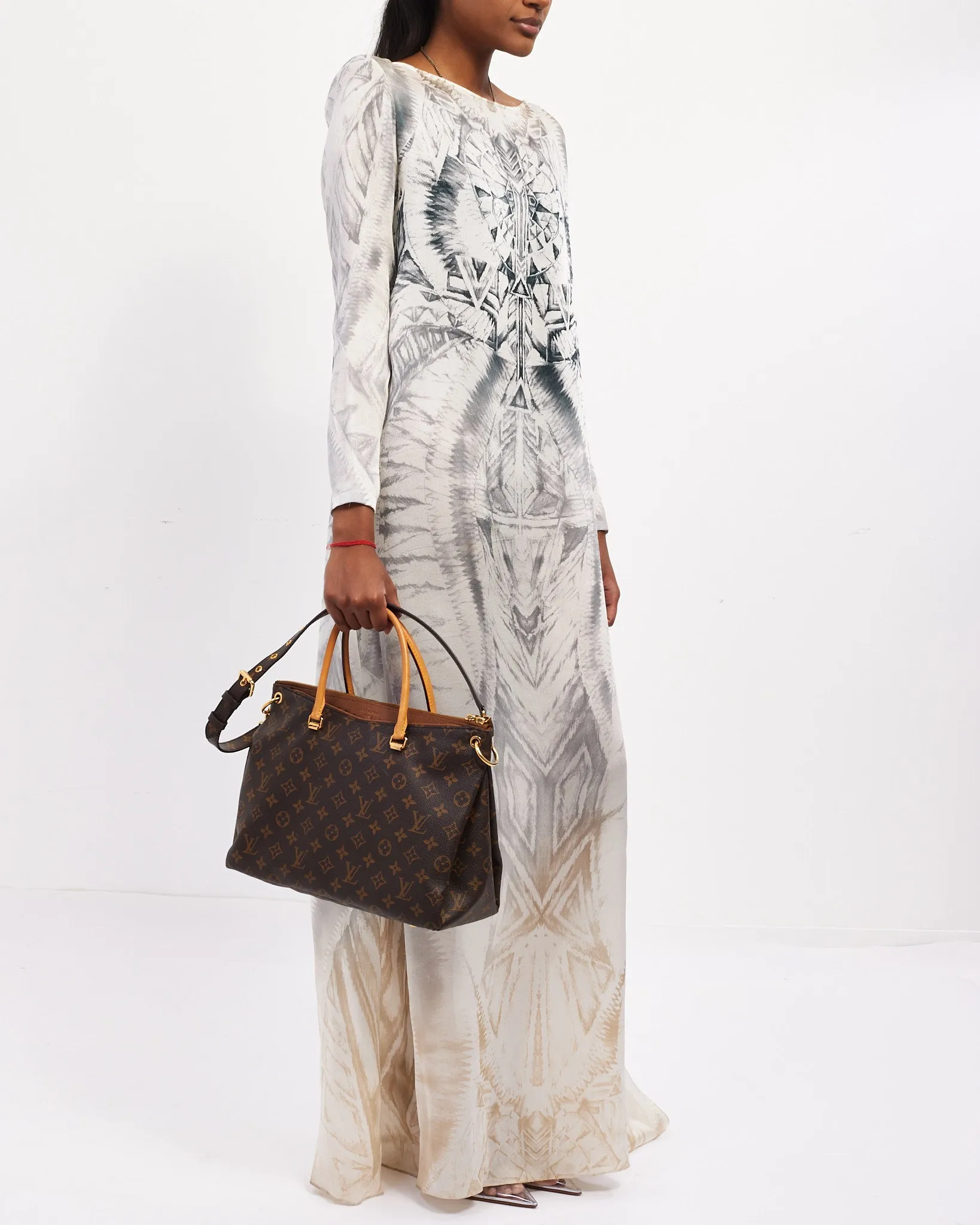 Louis Vuitton Tan Monogram Canvas Pallas MM Tote Bag