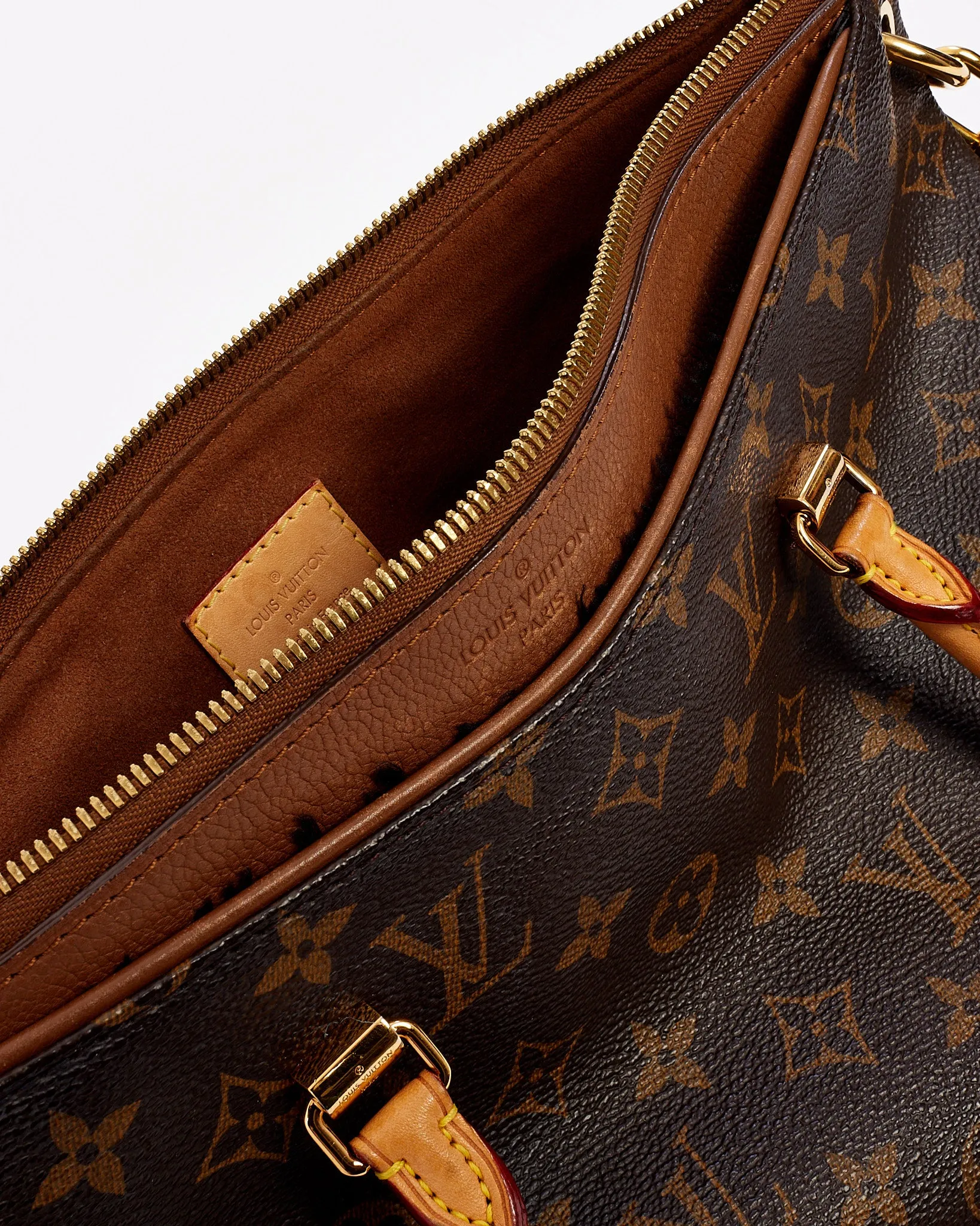 Louis Vuitton Tan Monogram Canvas Pallas MM Tote Bag