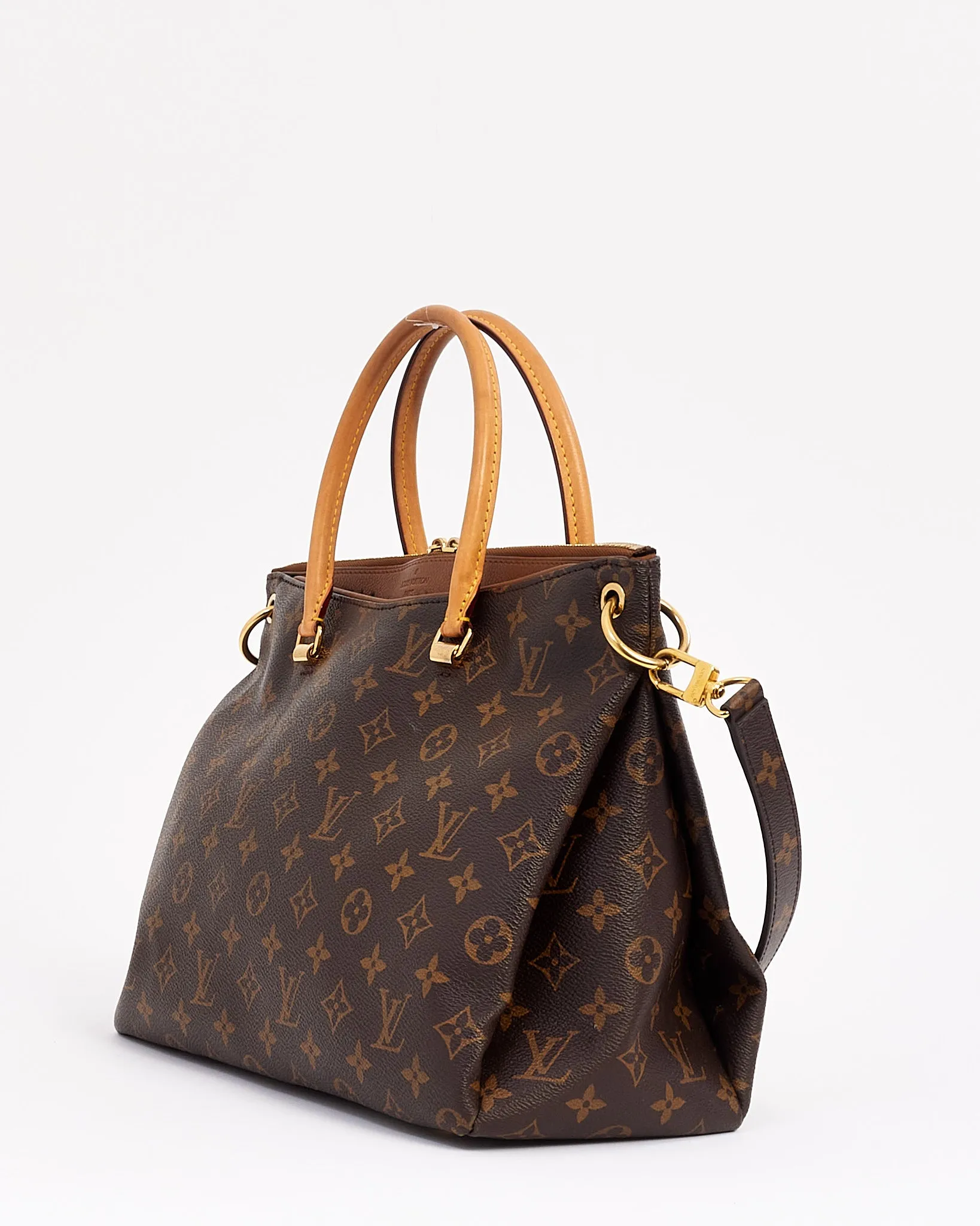 Louis Vuitton Tan Monogram Canvas Pallas MM Tote Bag