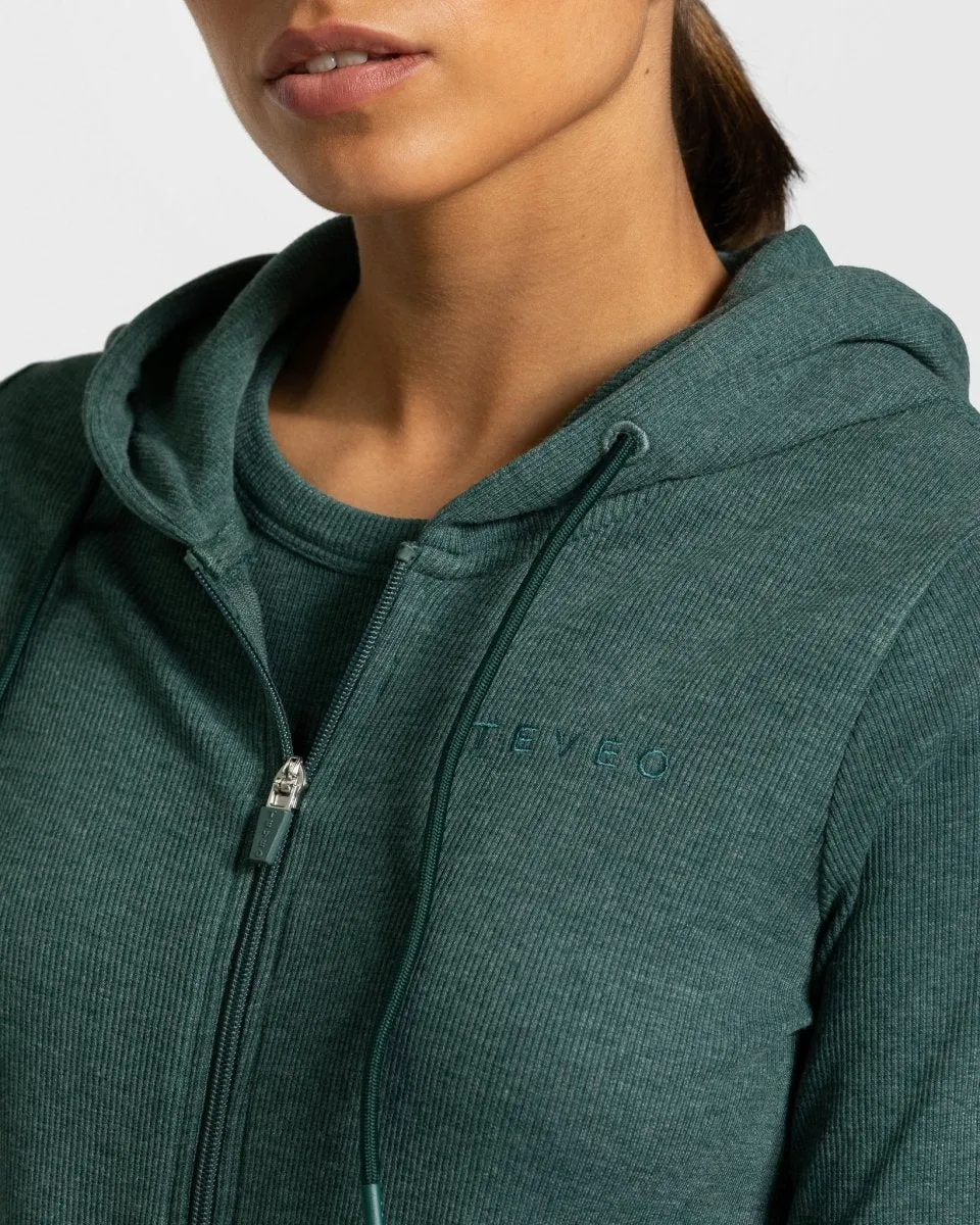Lounge Zip Hoodie "Dunkelgrün"