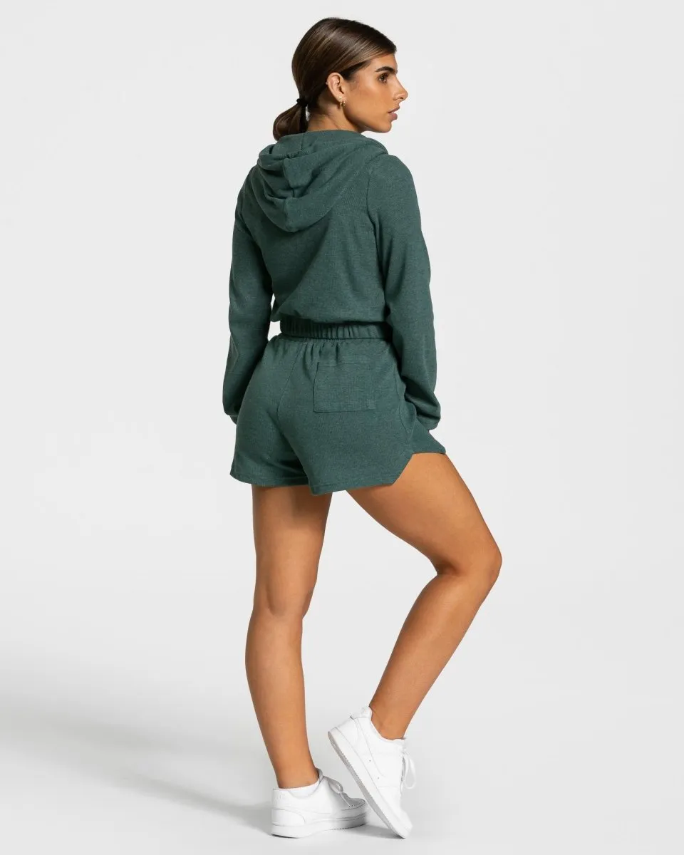 Lounge Zip Hoodie "Dunkelgrün"