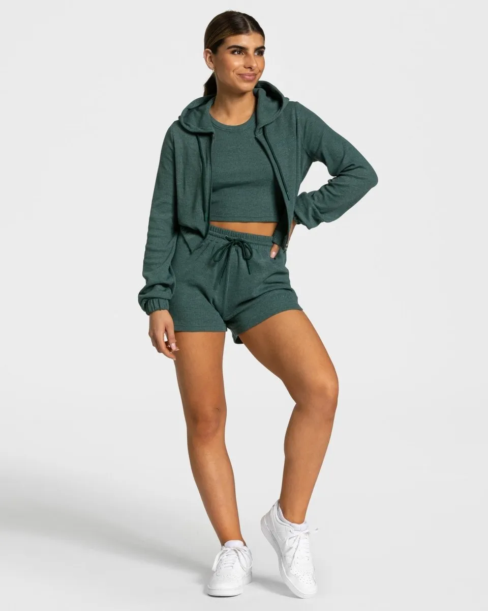 Lounge Zip Hoodie "Dunkelgrün"