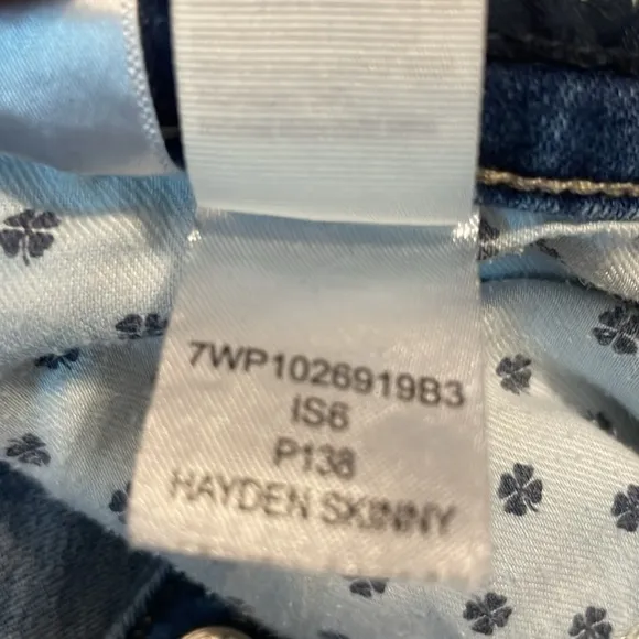 Lucky brand jeans Hayden sculpting skinny 5 pockets blue denim women’s size 6 28