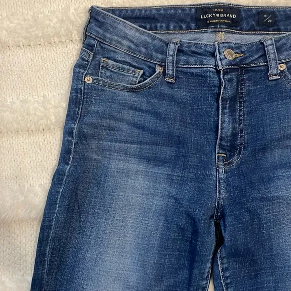 Lucky brand jeans Hayden sculpting skinny 5 pockets blue denim women’s size 6 28