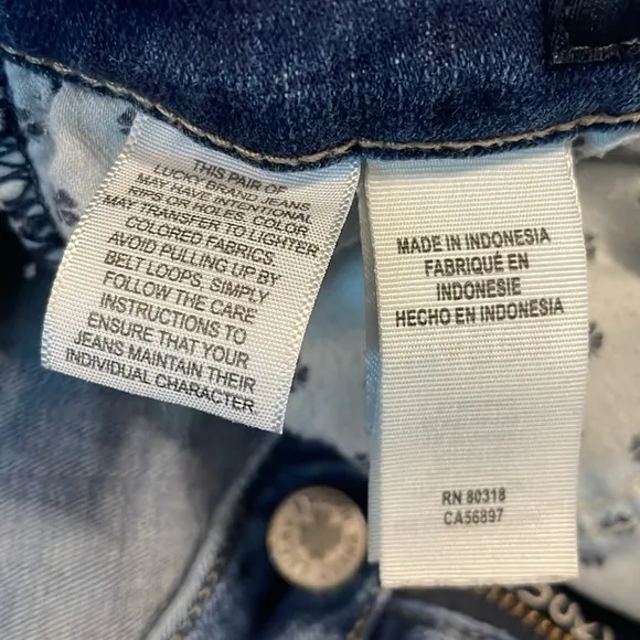 Lucky brand jeans Hayden sculpting skinny 5 pockets blue denim women’s size 6 28