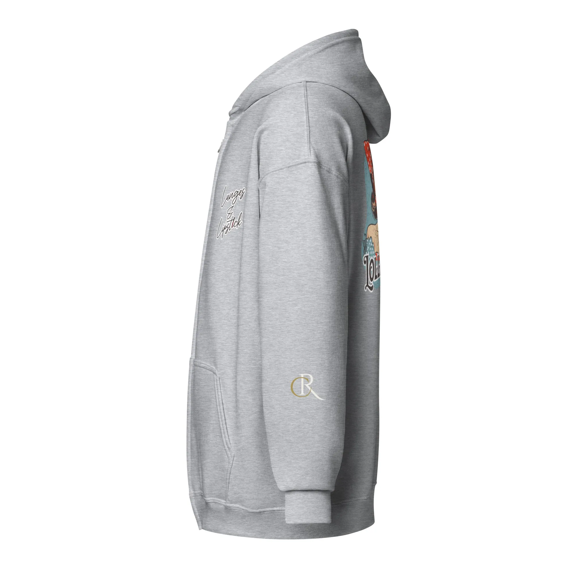 Lunges & Lipstick Zip Hoodie