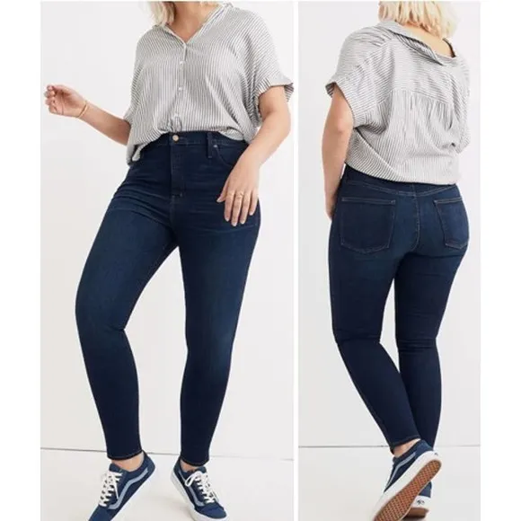 MADEWELL 10&quot; High Rise Skinny Hayes Wash F4684 Stretch Jeans Women's 37
