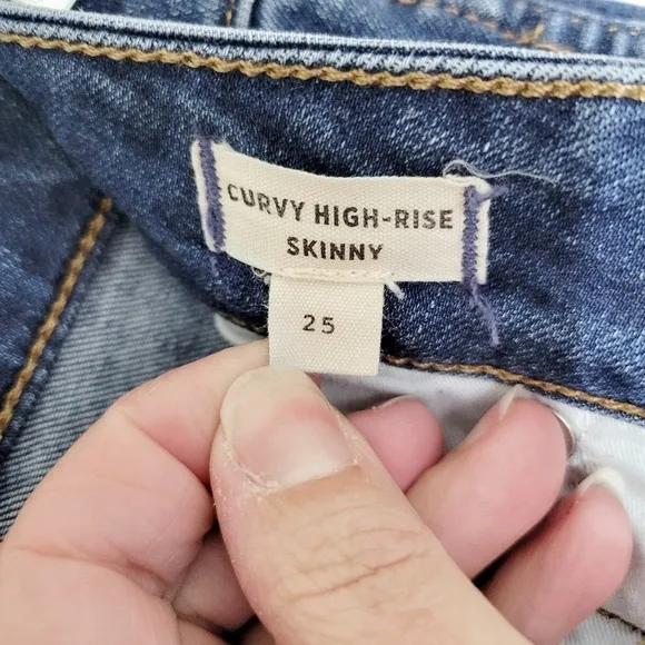 Madewell Curvy High-Rise Skinny Jeans in Coronet Wash Size 25