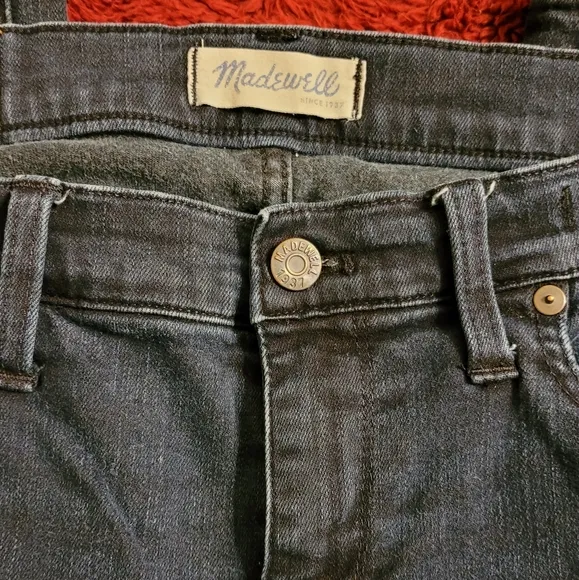 Madewell Skinny Skinny Zipper Ankle Moto Jeans Size 30
