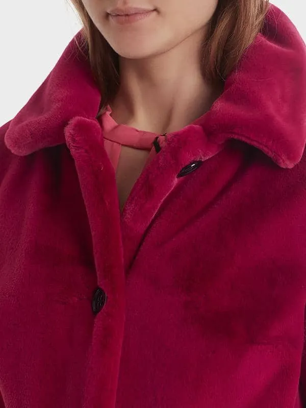 Marccain Faux Fur Short Jacket Rc1205w63