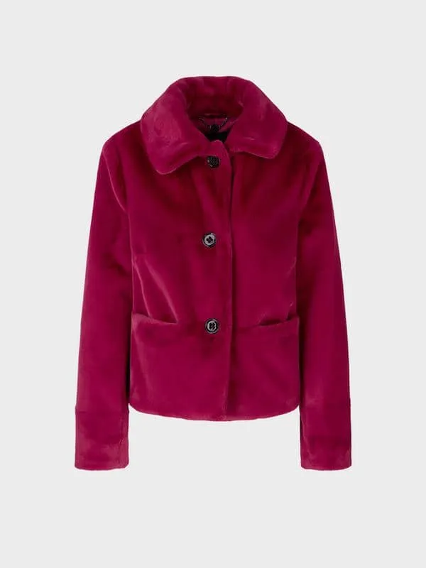 Marccain Faux Fur Short Jacket Rc1205w63