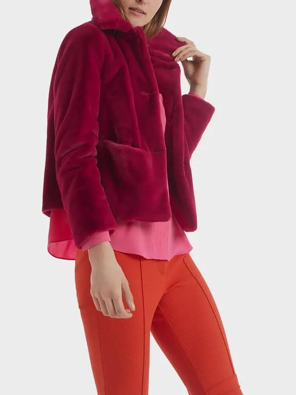 Marccain Faux Fur Short Jacket Rc1205w63
