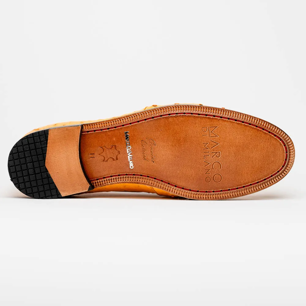 Marco Di Milano Aubiere Buttercup Ostrich Quill Tassel Loafers