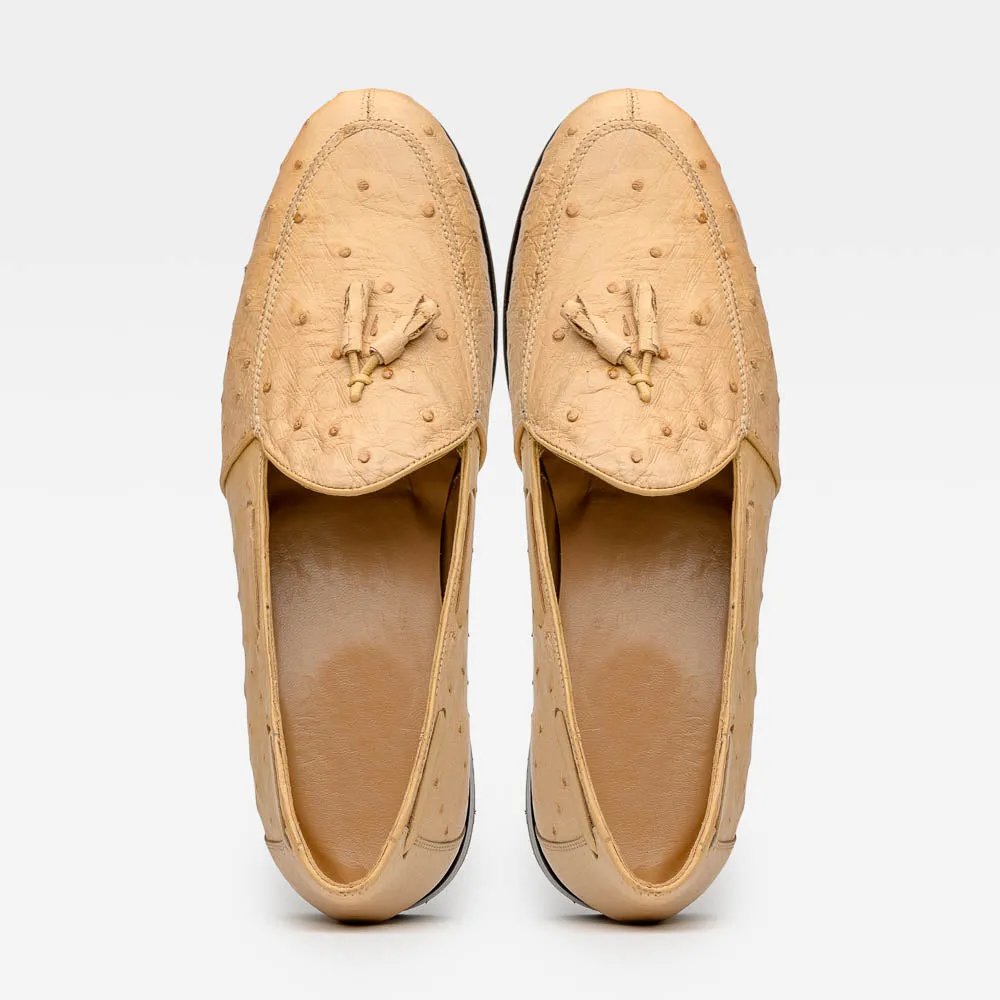 Marco Di Milano Aubiere Orix Ostrich Quill Tassel Loafers