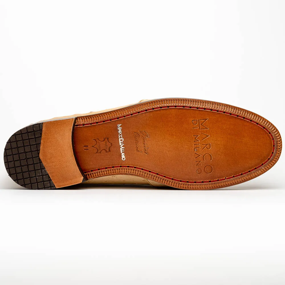 Marco Di Milano Aubiere Orix Ostrich Quill Tassel Loafers