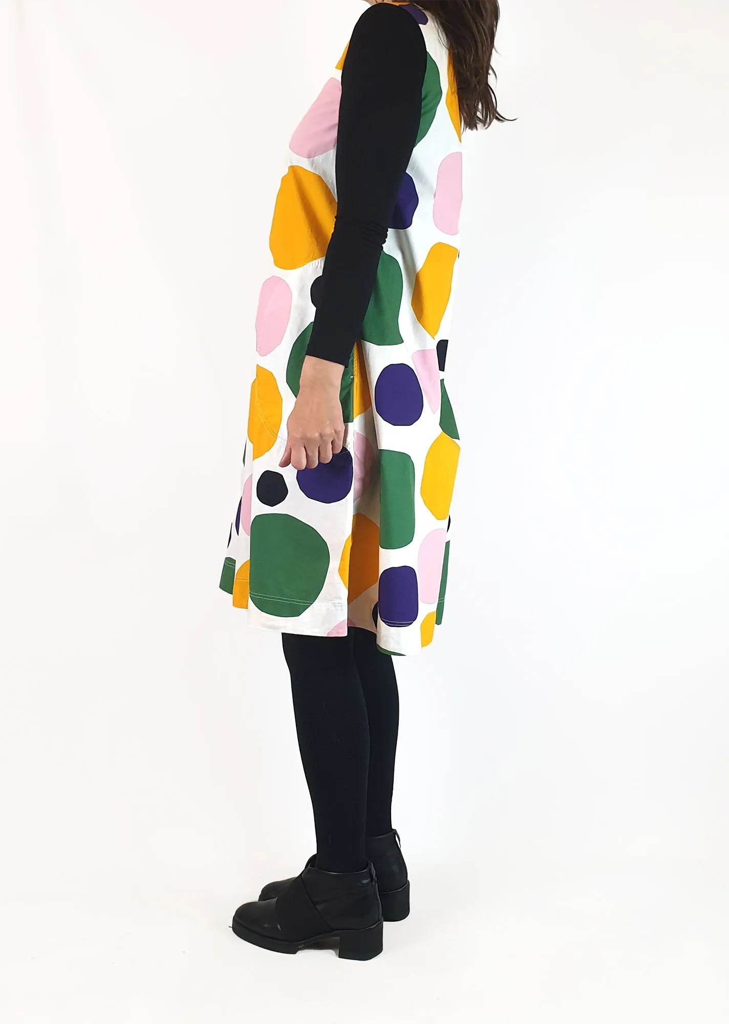 Marimekko   Uniqlo sleeveless polka dot dress size XS