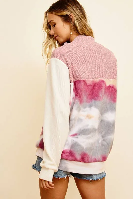 Mauve Marble Pullover