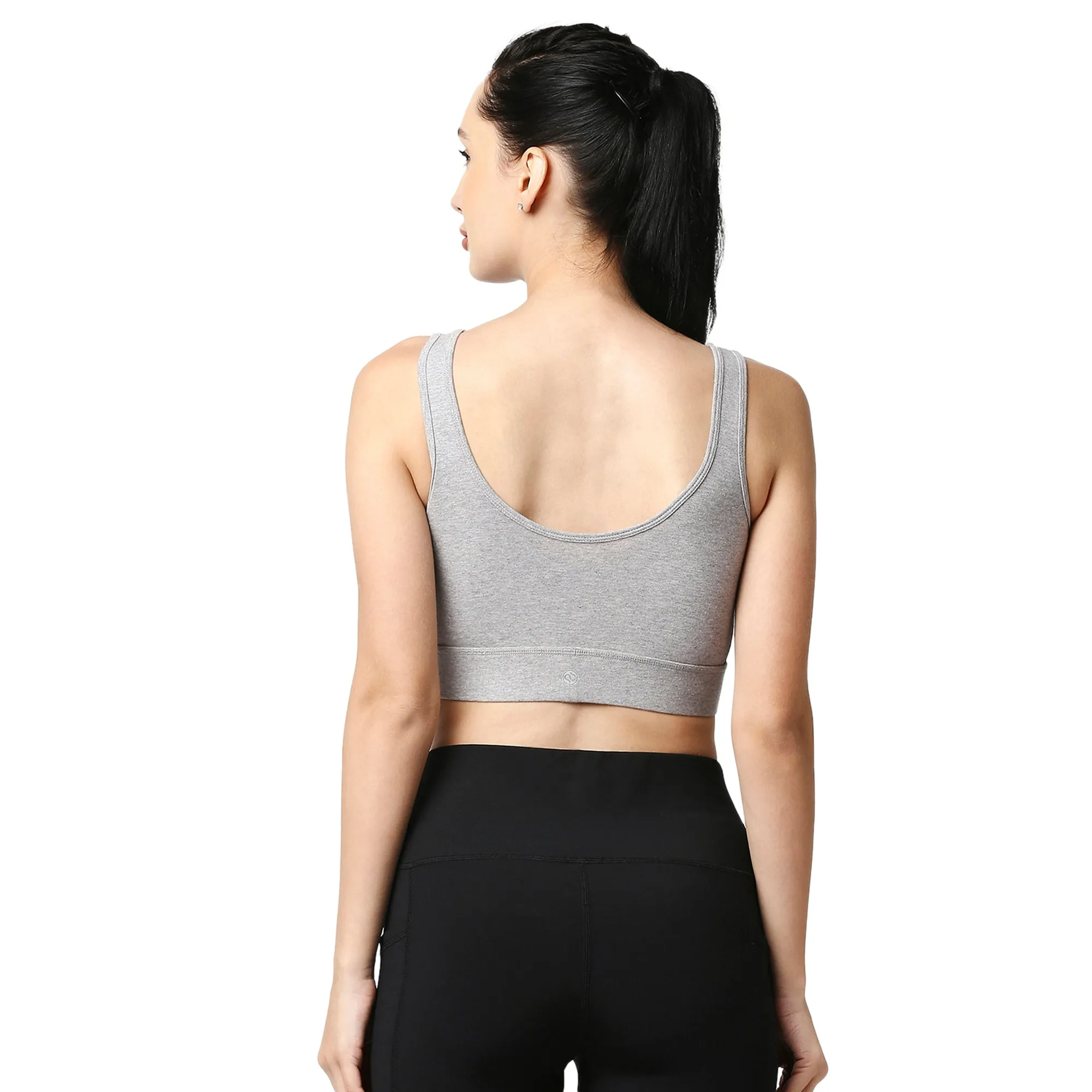 Medium Impact Non Padded Non Wired Long Line Sports Bra