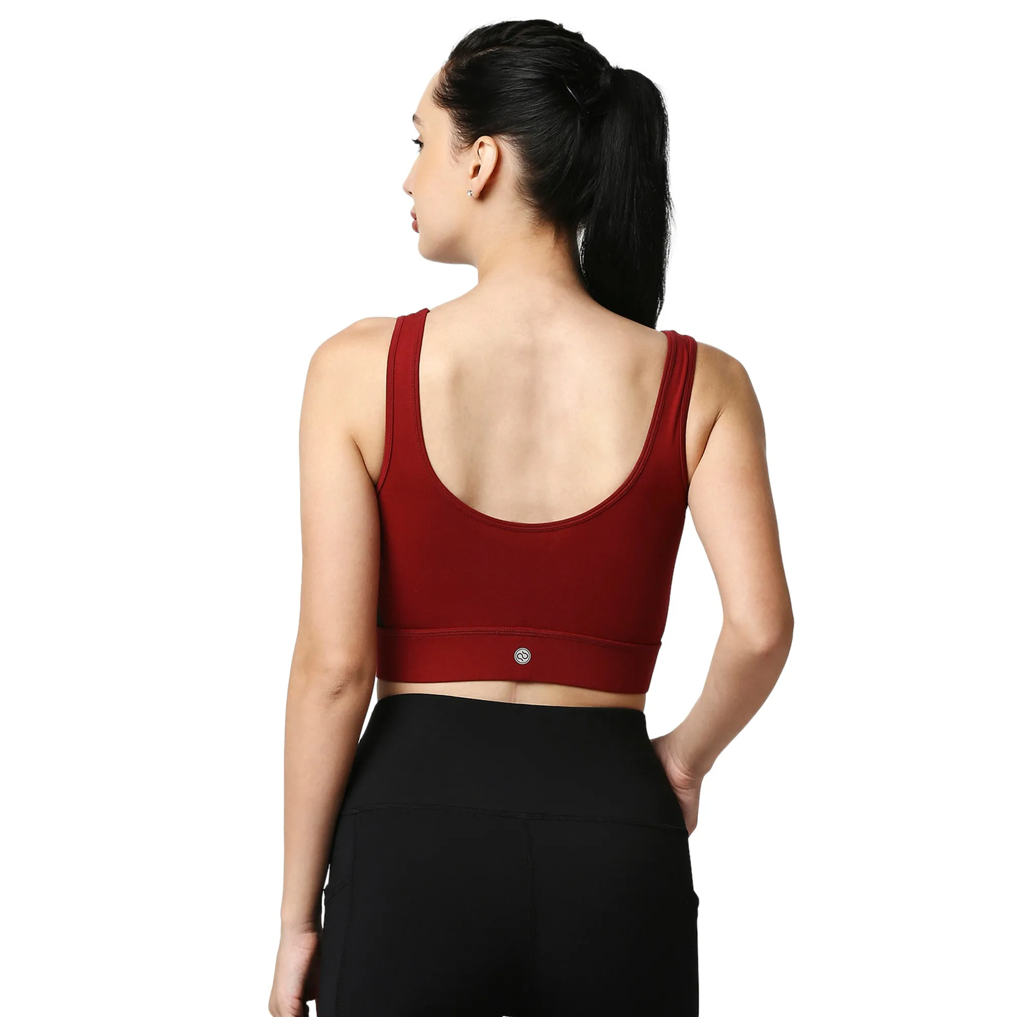Medium Impact Non Padded Non Wired Long Line Sports Bra