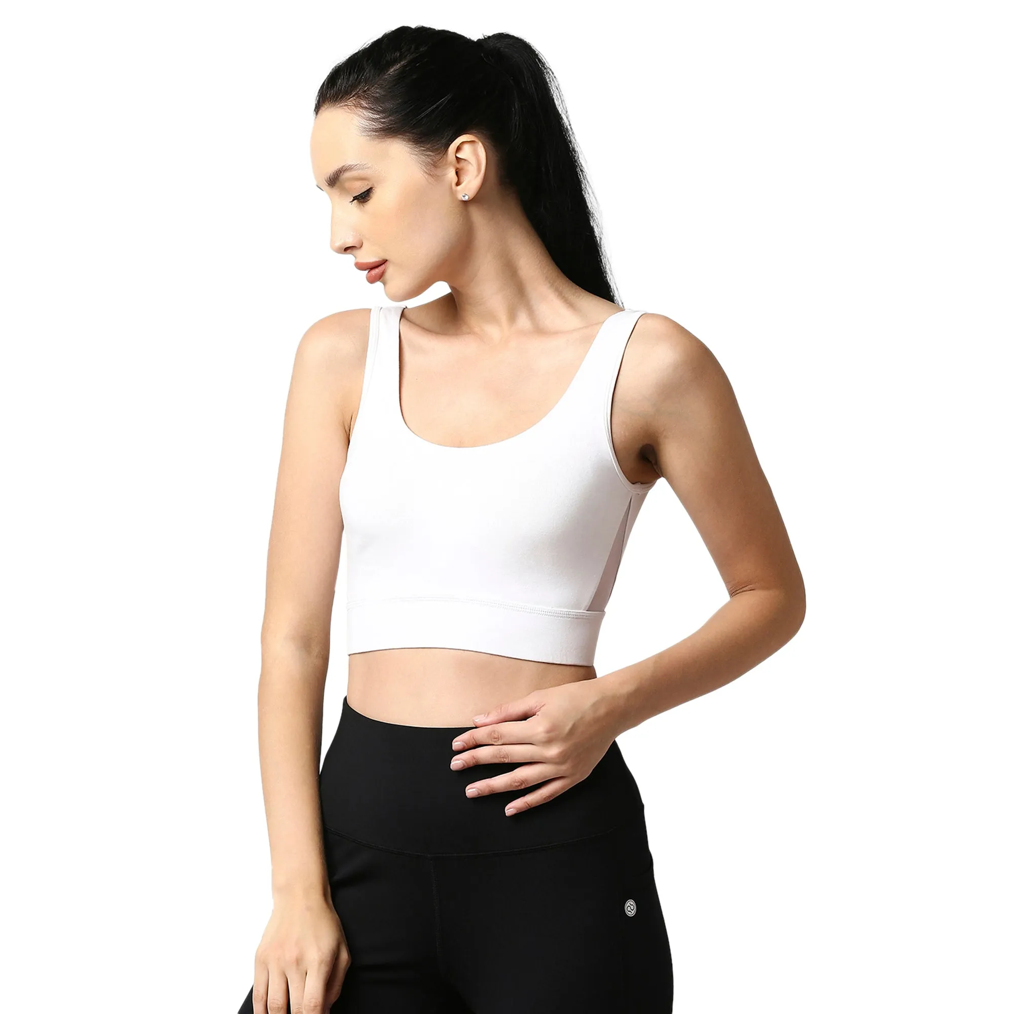 Medium Impact Non Padded Non Wired Long Line Sports Bra
