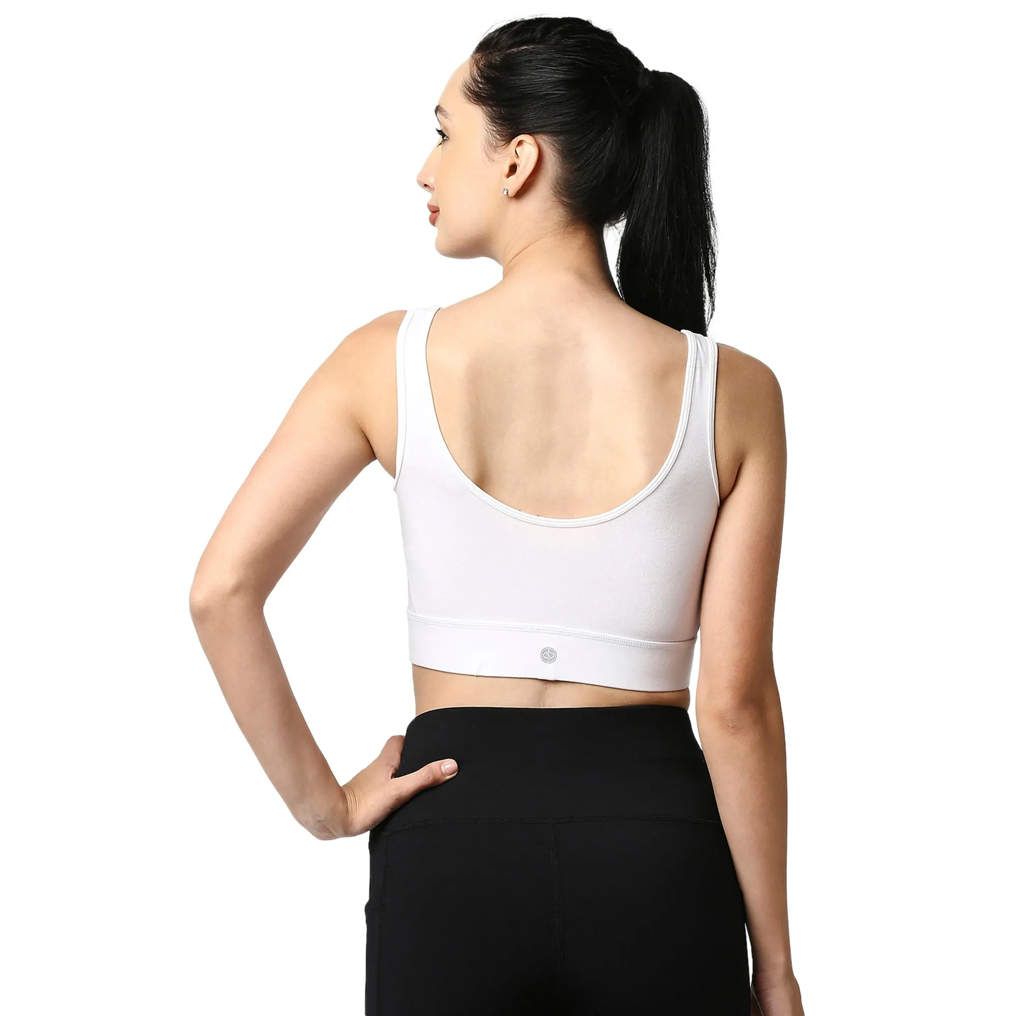 Medium Impact Non Padded Non Wired Long Line Sports Bra