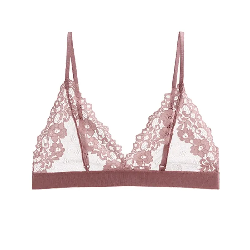 Meet'r Classic Transparent Bra - Sexy Women's Ultra Thin Push Up Wireless Bralette Lingerie