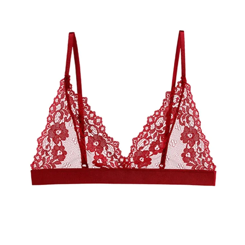 Meet'r Classic Transparent Bra - Sexy Women's Ultra Thin Push Up Wireless Bralette Lingerie