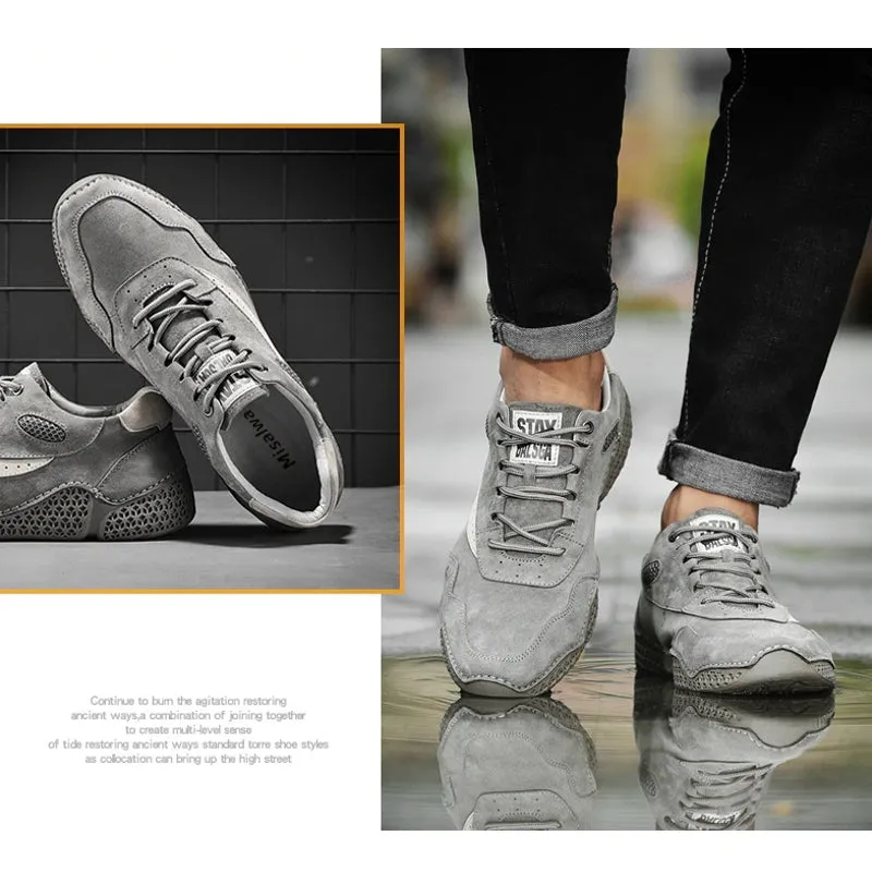 Men Genuine Leather Loafers Daily Office Soft Men Shoes