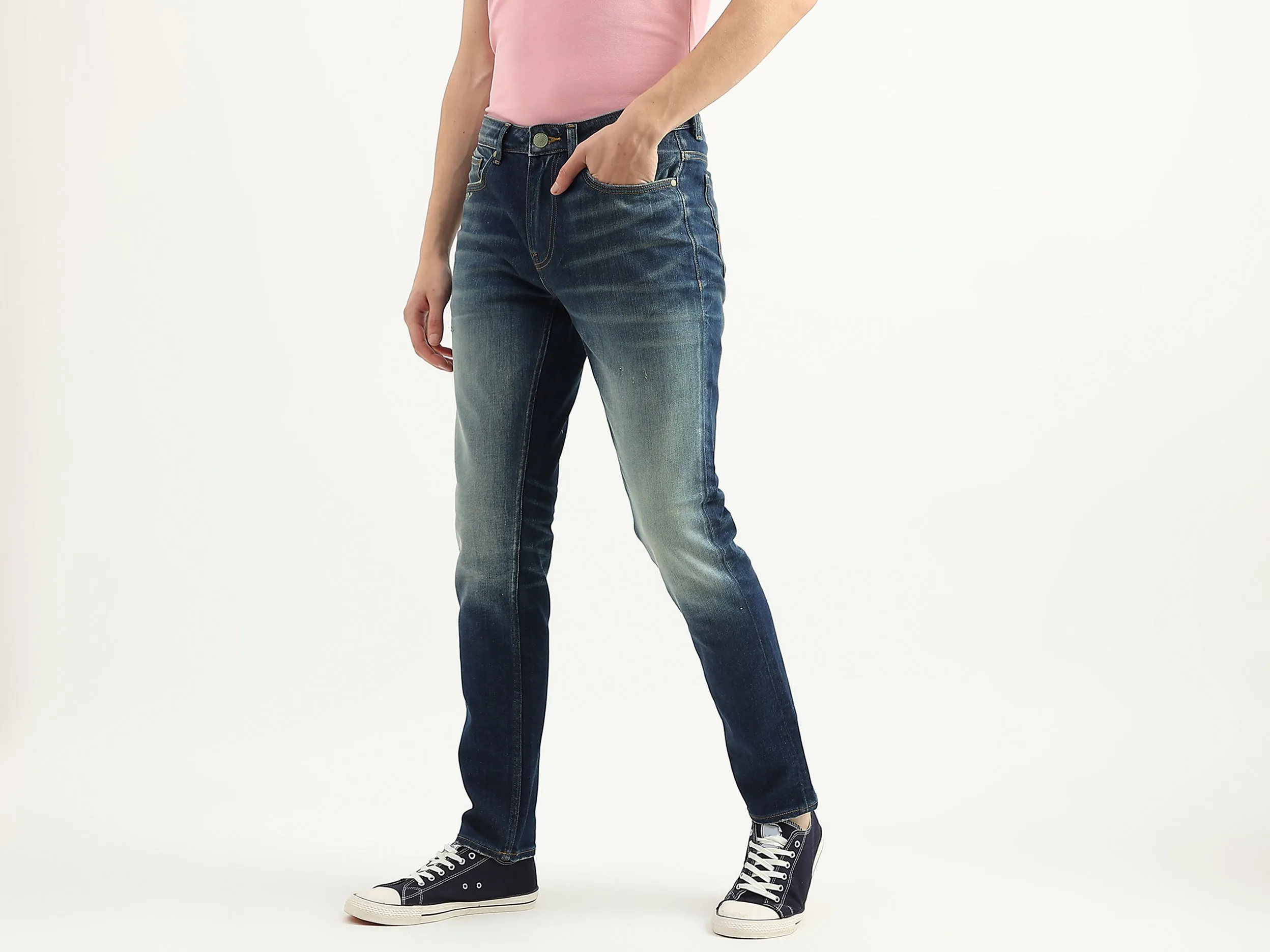 Men Solid Skinny Fit Jeans