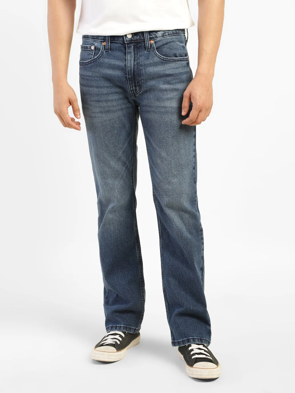 Men's 527 Blue Bootcut Fit Mid Rise Jeans