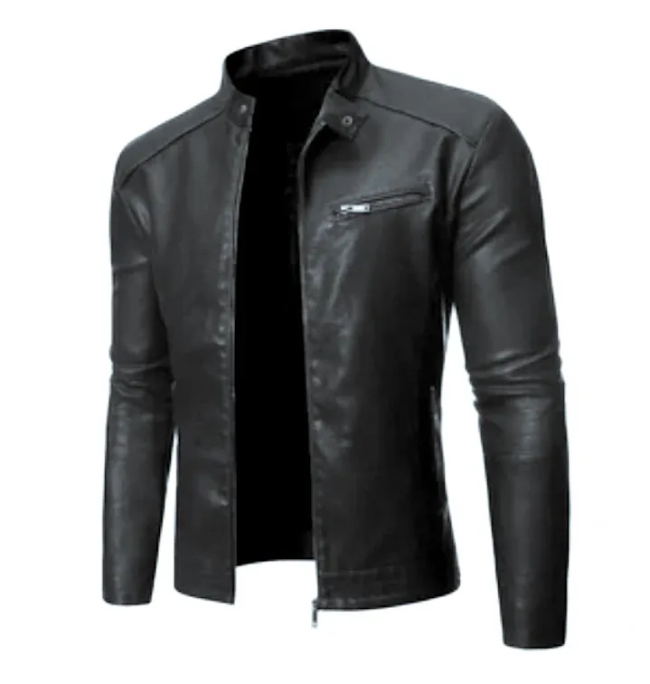 Men's Casual Leather Coats & Jackets - Outerwear, Clothing