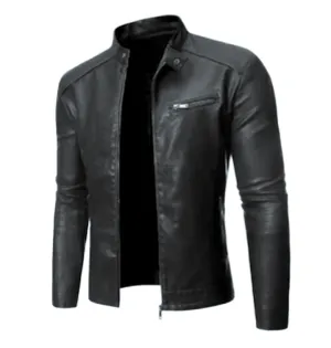 Men's Casual Leather Coats & Jackets - Outerwear, Clothing