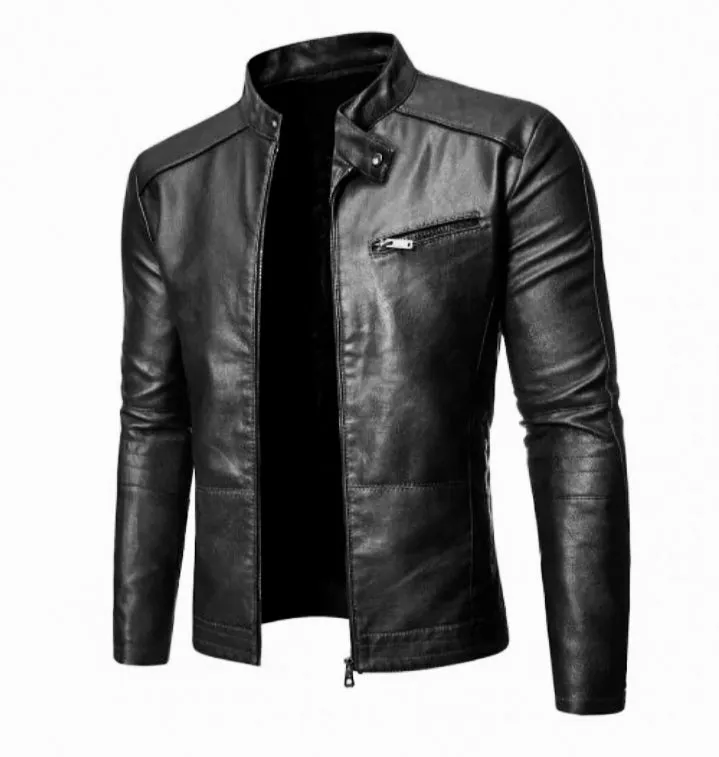 Men's Casual Leather Coats & Jackets - Outerwear, Clothing