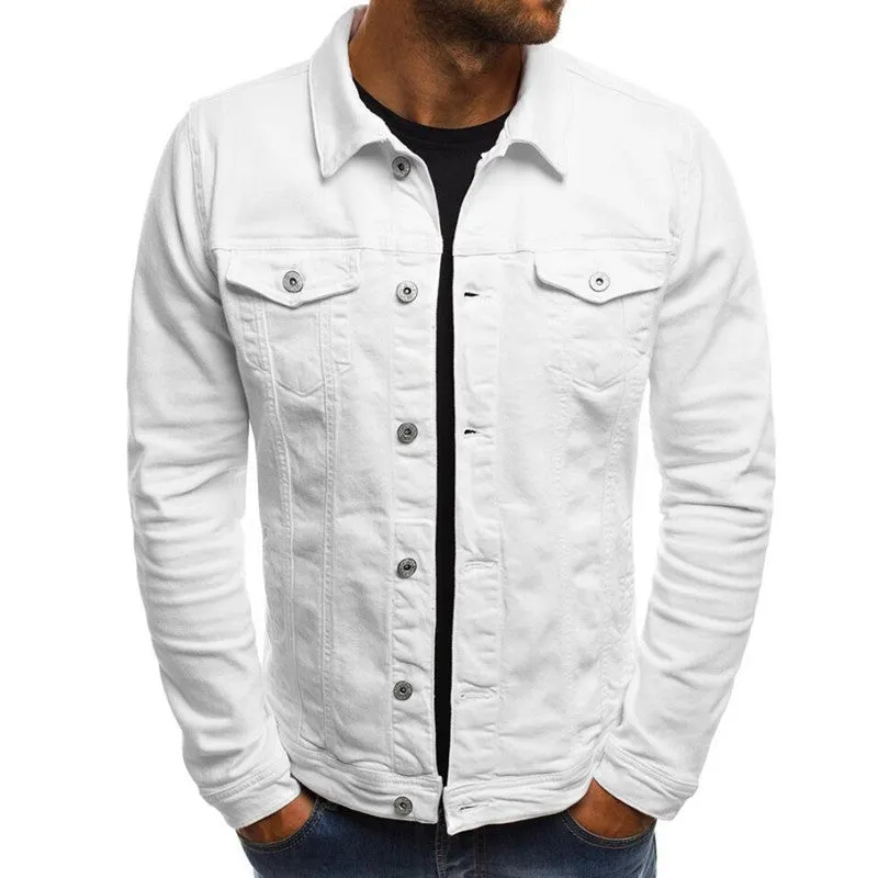 Men's Casual Solid-Color | Button-Down | Denim Jackets