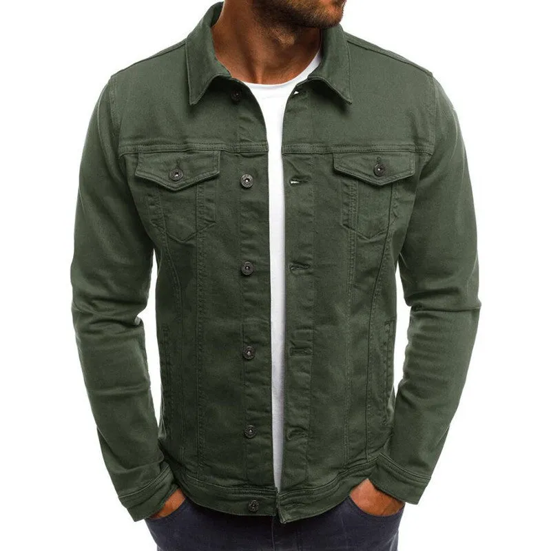Men's Casual Solid-Color | Button-Down | Denim Jackets
