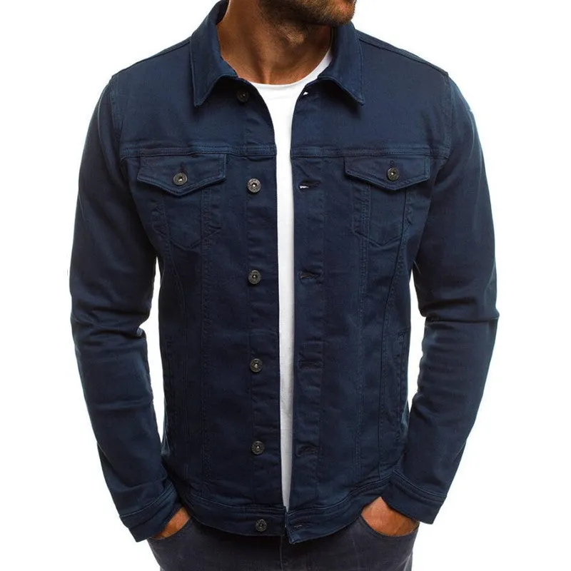 Men's Casual Solid-Color | Button-Down | Denim Jackets