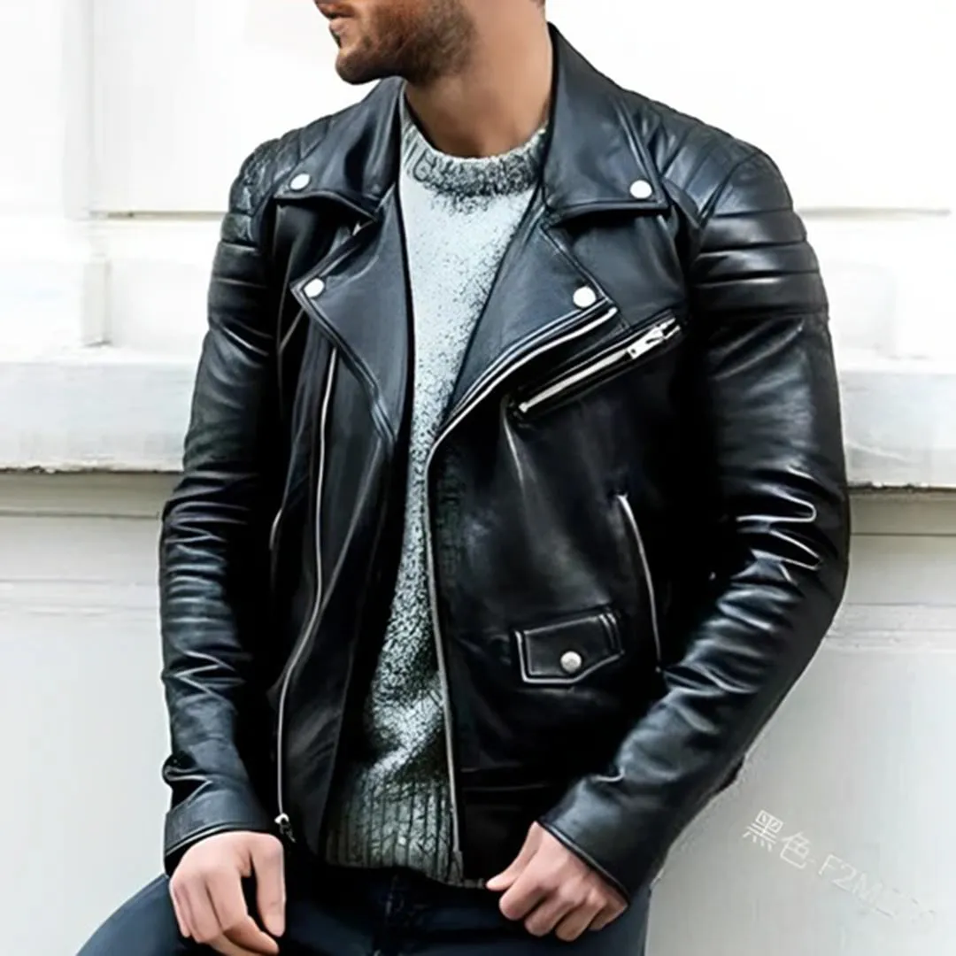 Men's Cruz Stylish Leather Biker Jacket