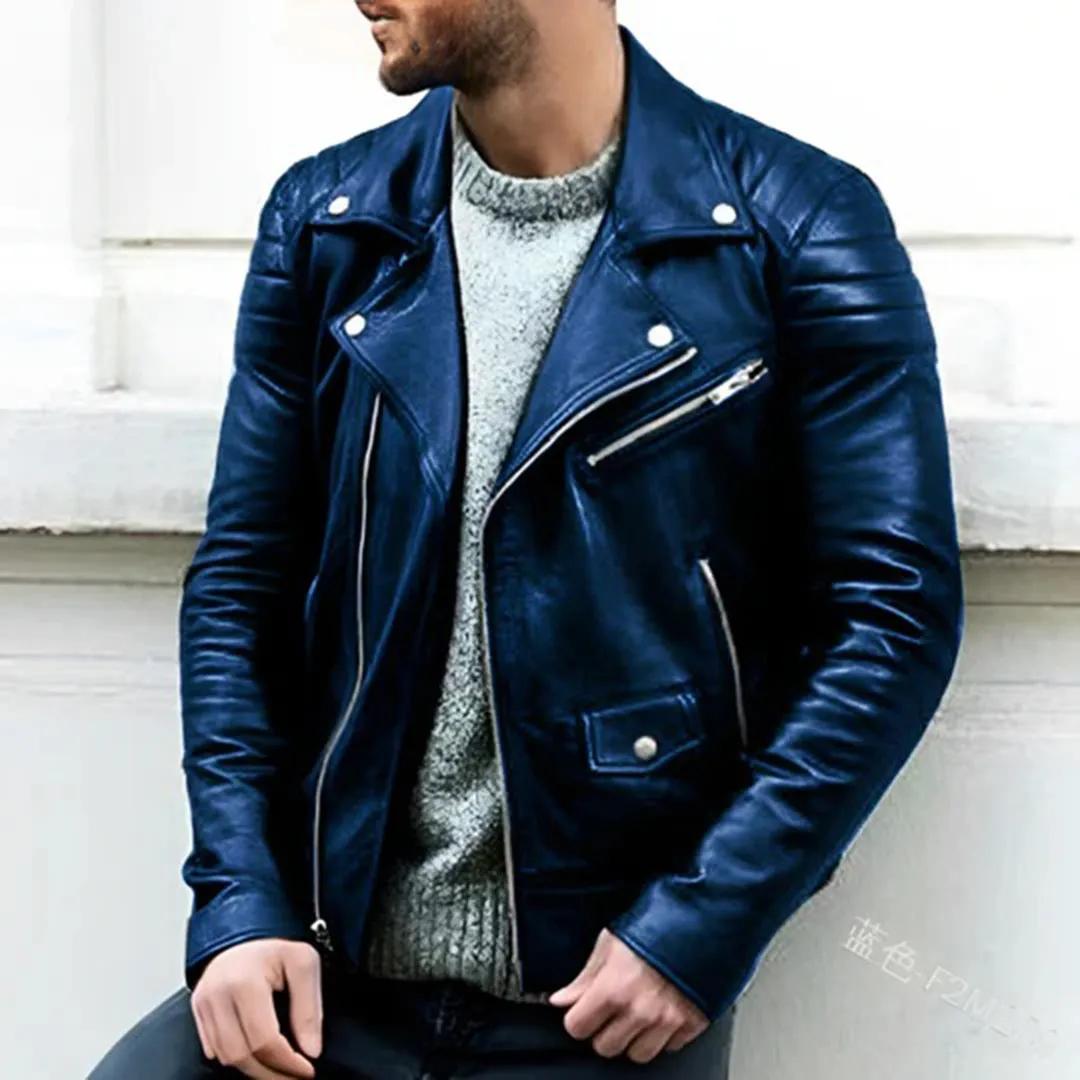Men's Cruz Stylish Leather Biker Jacket