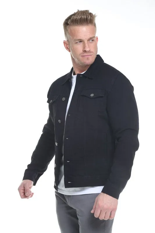 Men's Denim Jacket - Black