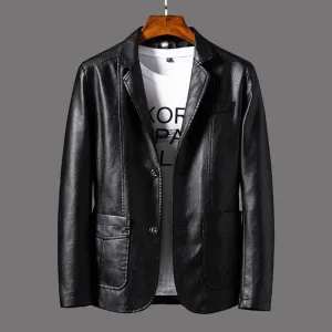 Men's fashionable leather jacket