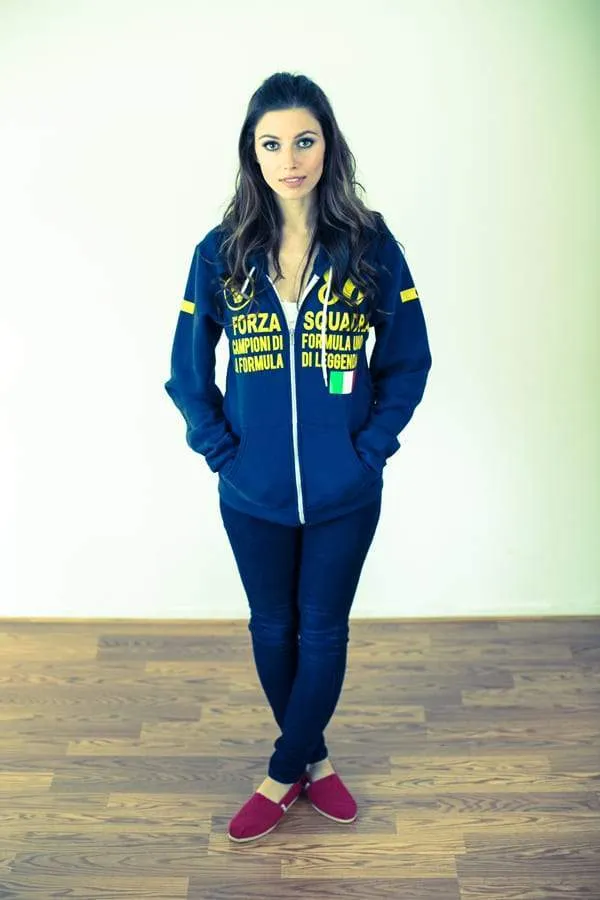 Men's - Forza Squadra Navy Blue Zip Hoodie