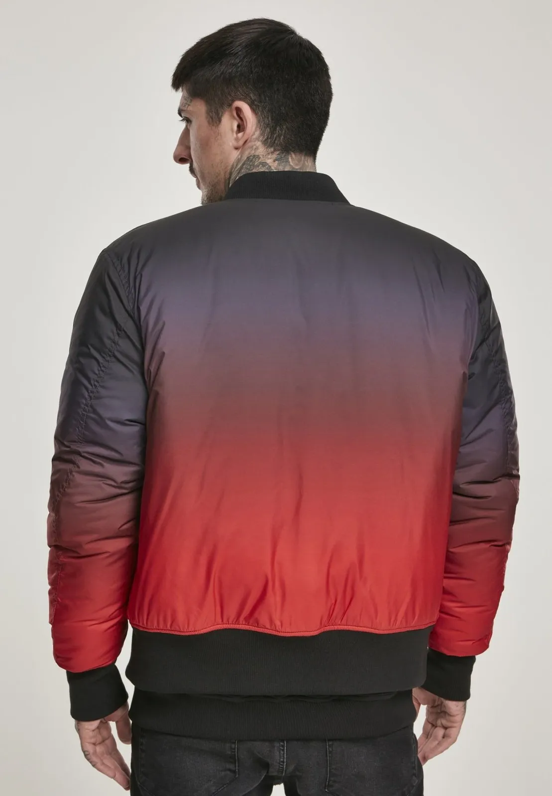 Men's Gradient Two-Tone  Bomber Jacket