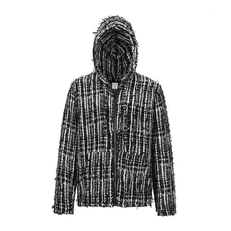 Men's Knitted Zip-Up Hoodie/Jacket.