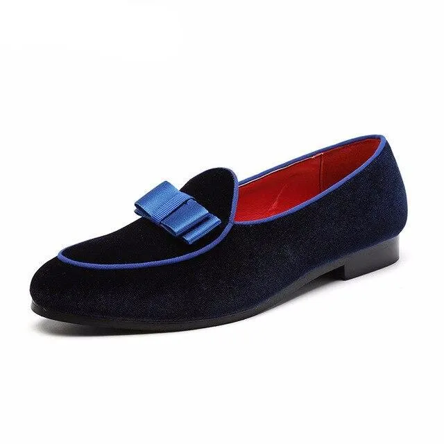 Men's  Personalized Suede Bow Tide Shoes