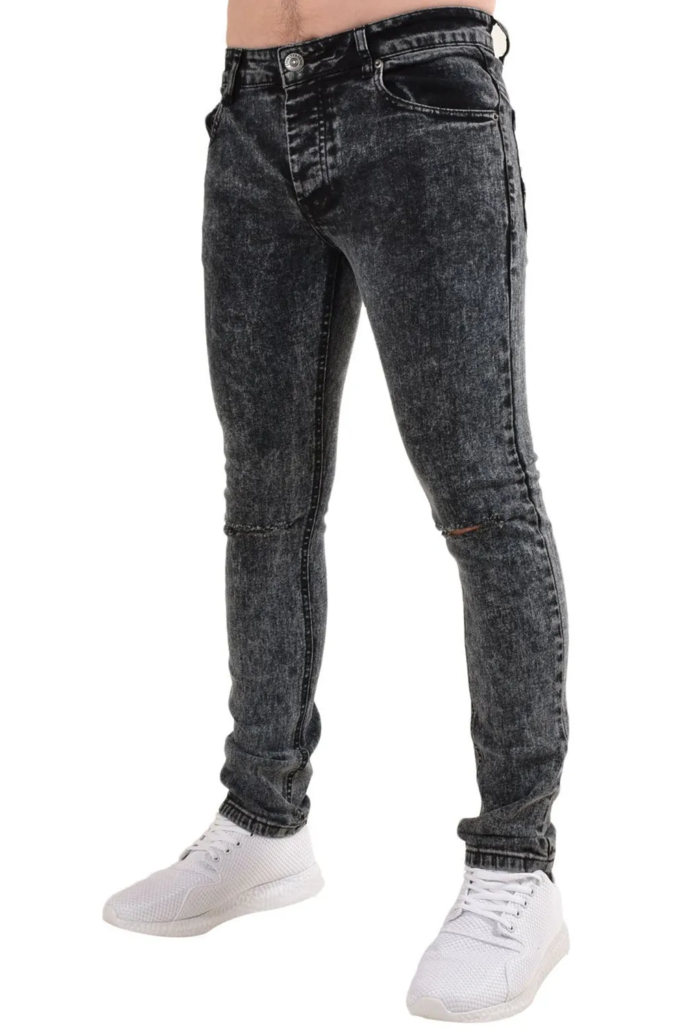 Mens Ripped Style London Jeans