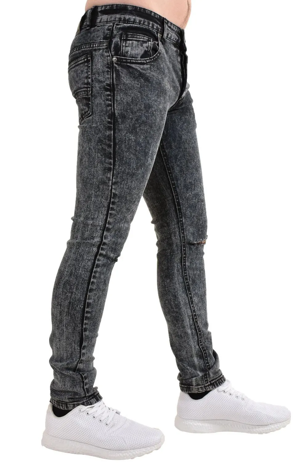 Mens Ripped Style London Jeans