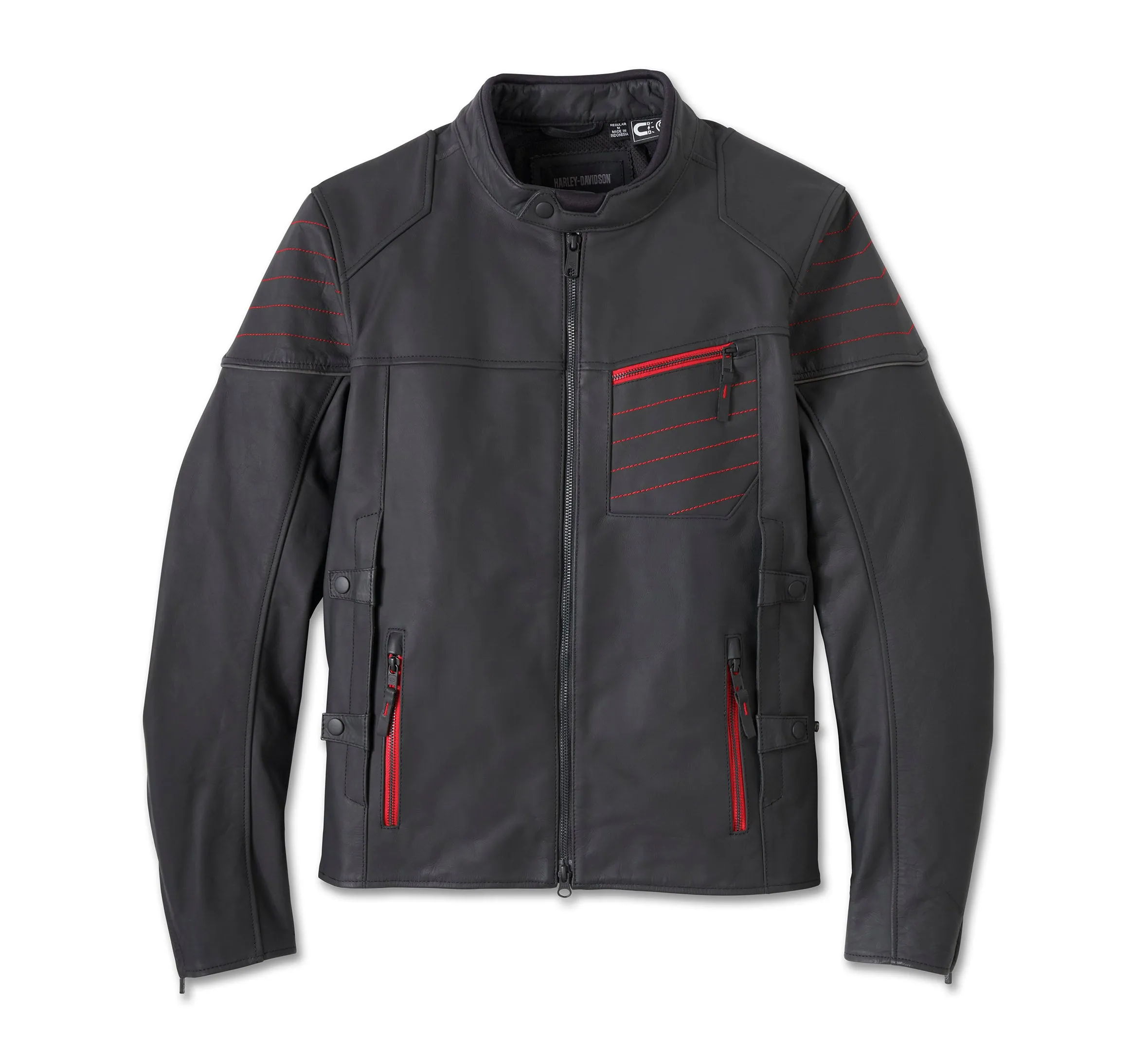 Men's Rogue Triple Vent System 2.0 Leather Jacket - Harley Black