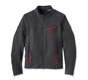 Men's Rogue Triple Vent System 2.0 Leather Jacket - Harley Black