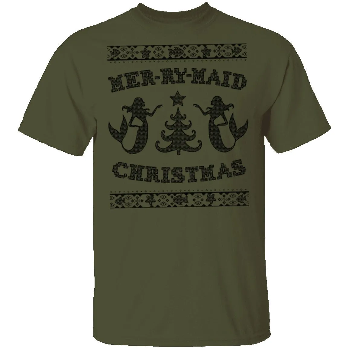 Mer-Ry-Maid Christmas T-Shirt