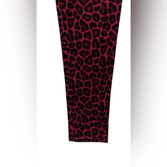 Micheal Kors leopard print Skinny jeans- Hot Pink